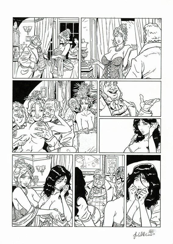 Gabriele di Caro, Les Arcanes de la Maison Fleury - Tome 1 Le Rossignol , planche 18 - Planche originale