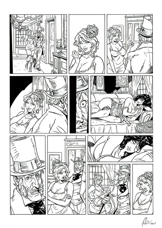 Gabriele di Caro, Les Arcanes de la Maison Fleury - Tome 1 Le Rossignol , planche 9 - Planche originale