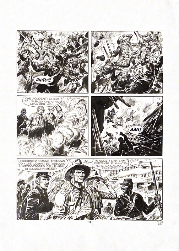 José Ortiz, antonio segura, Tex, El Oro del Sur, pág 14 - Planche originale