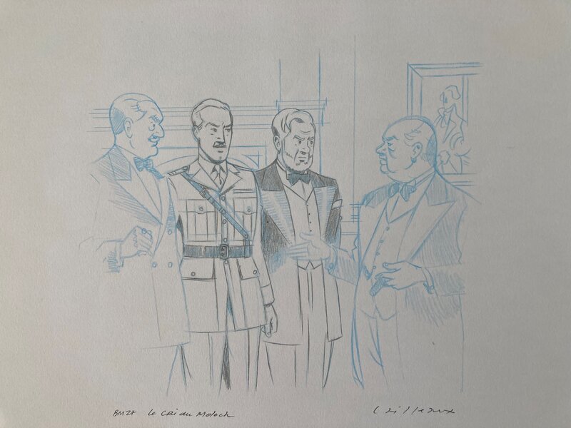 Christian Cailleaux, Le Cri du Moloch - Blake et Mortimer - Original art