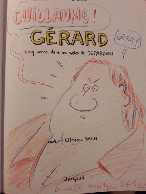 Mathieu Sapin, Gérard, cinq années dans les pattes de Depardieu - Sketch