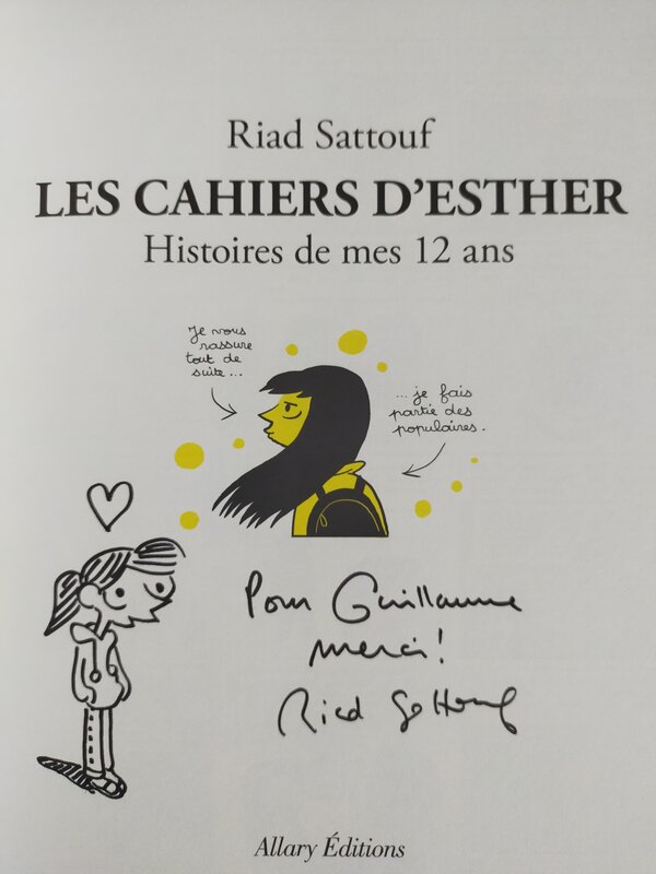 Riad Sattouf, Les cahiers d'Esther, tome 3 - Sketch