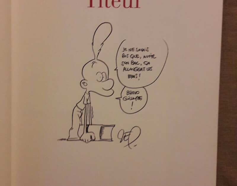 Zep, Titeuf, intégrale 40 ans glénat - Dédicace