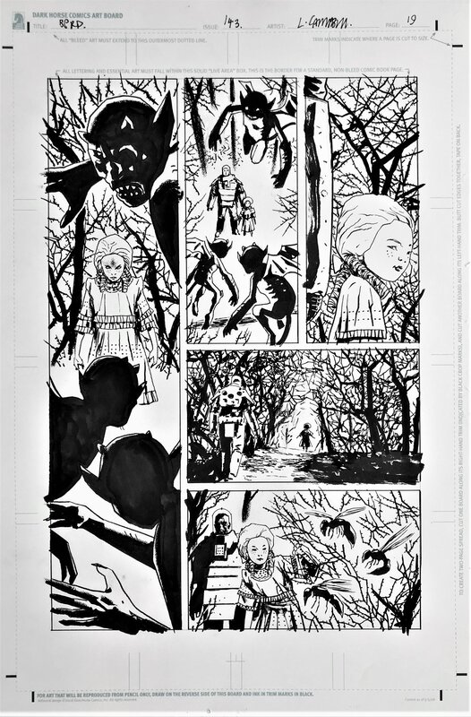 Laurence Campbell, B.p.r.d. n° 143 pl 19 - Planche originale