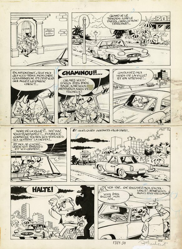 Raymond MACHEROT, Chaminou et le Krompire - Comic Strip
