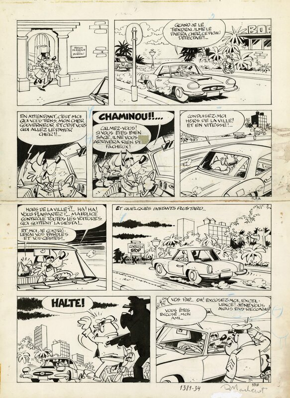 Raymond MACHEROT, Chaminou et le Krompire - Planche originale