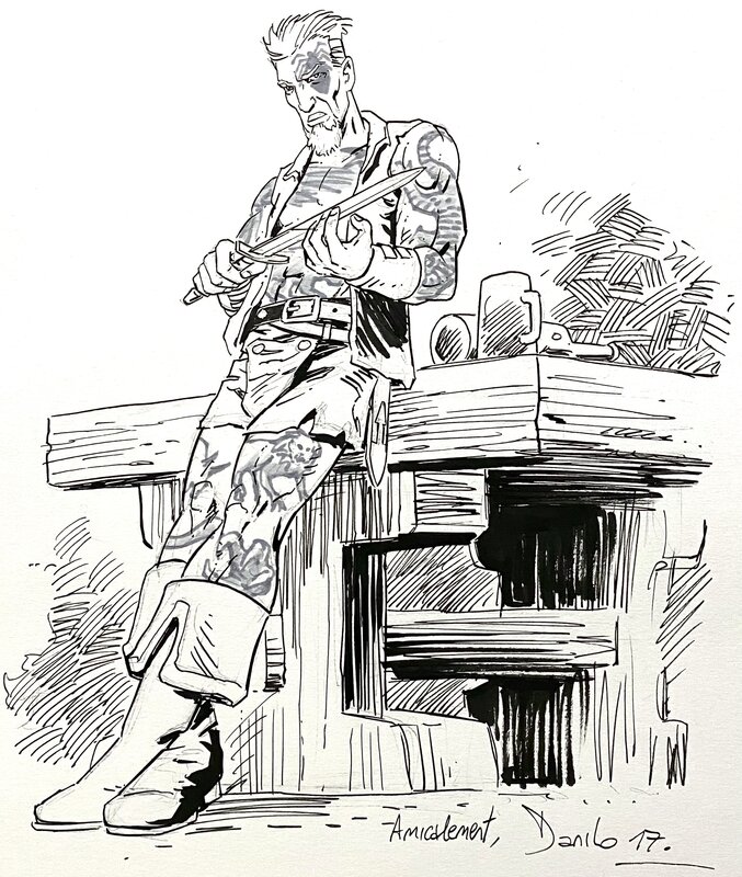En vente - Les Damnés - Toöt par Danilo Guida, Benjamin Leduc - Illustration originale