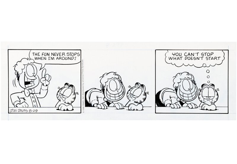 Garfield par Jim Davis - Œuvre originale