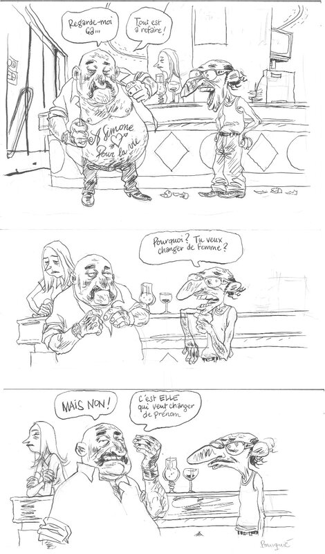 For sale - Jeff Pourquié, Yan Lindingre, Manu Larcenet, Jeff Pourquié Chez Francisque - Comic Strip