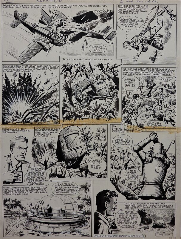 Robot Archie par Ted Kearon - Planche originale