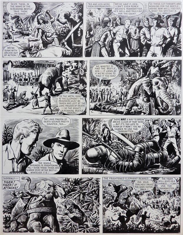 Robot Archie par Ted Kearon - Planche originale
