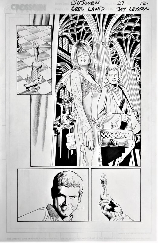 Sojourn n° 27 pl 12 par Greg Land - Planche originale