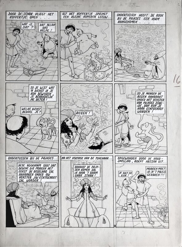 Jacques Laudy, Hassan et Kadour - le voleur de Bagdad pl 16 - Comic Strip