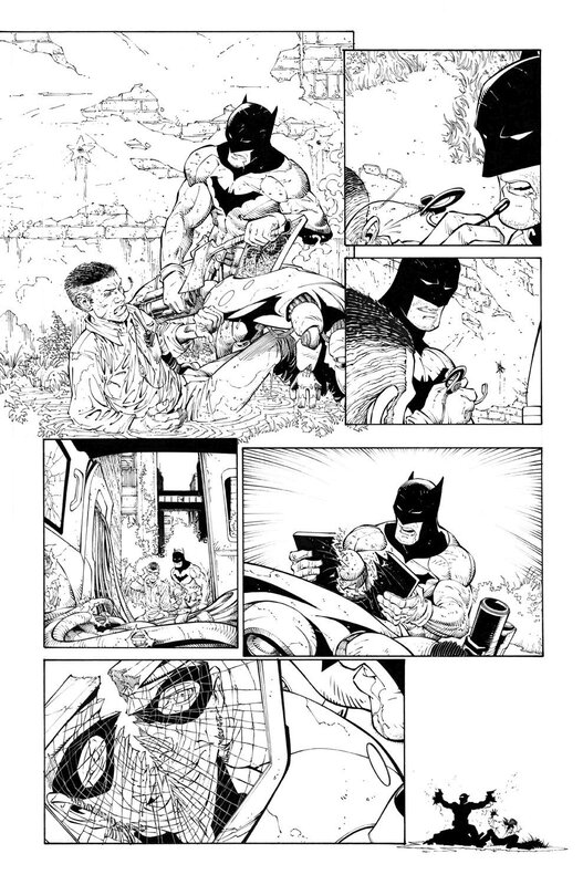 Greg Capullo, Danny Miki, Batman zero year - Batman & Lucius Fox - Planche originale