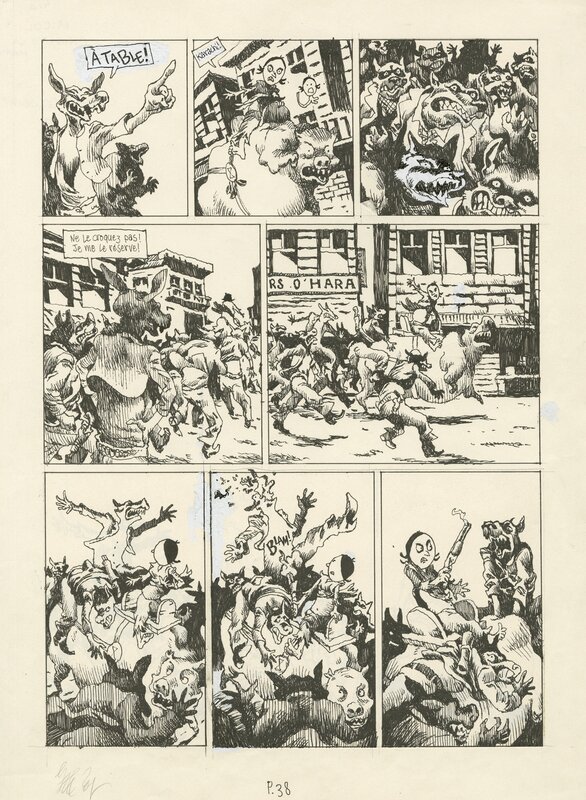 Hugues Micol, Chiquito La Muerte – Le retour de Mananifek, Tome 1 – Planche 38 - Comic Strip