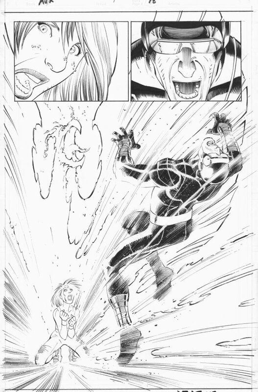 John Romita Jr., Scott Hanna, Avengers Vs X-Men - Cyclops & Hope - Planche originale