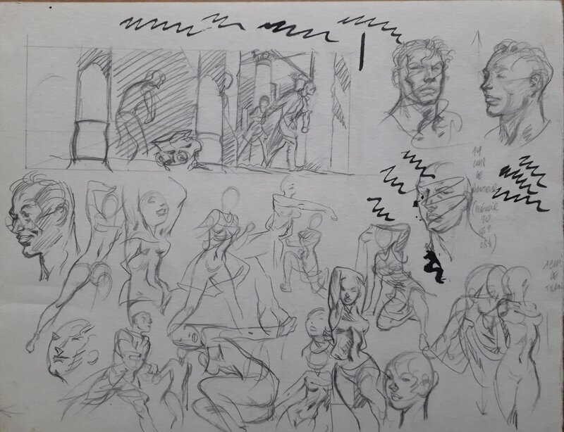 Croquis par Al Severin - Œuvre originale