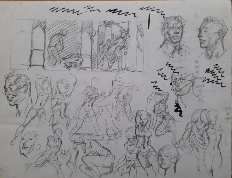 Croquis par Al Severin - Œuvre originale