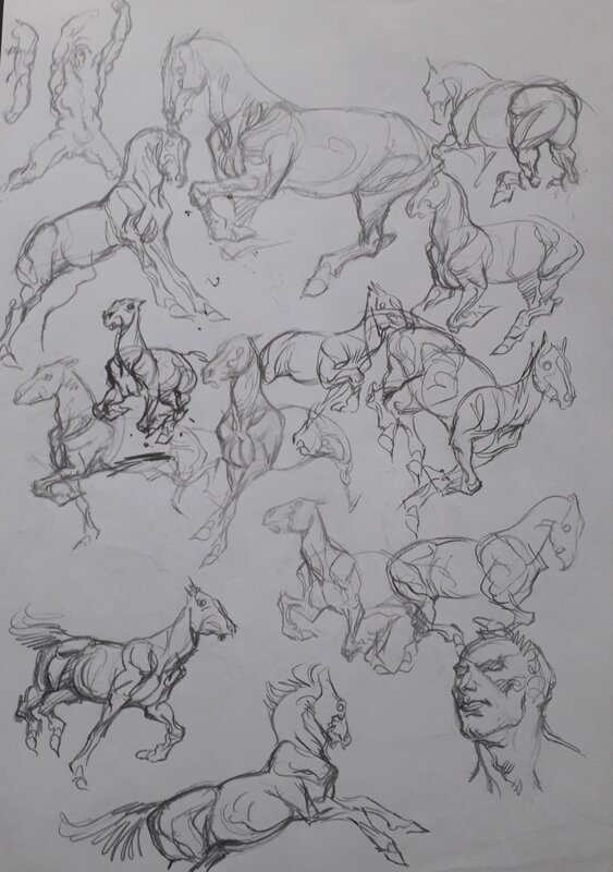 Croquis par Al Severin - Œuvre originale