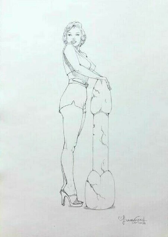 Marilyn sketch by Giovanna Casotto - Original Illustration