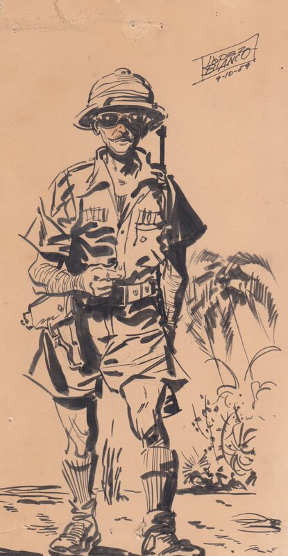 L'explorateur. par Manuel Lopez Blanco - Illustration originale