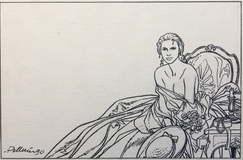 L’ Epervier . Agnès by Patrice Pellerin - Original Illustration