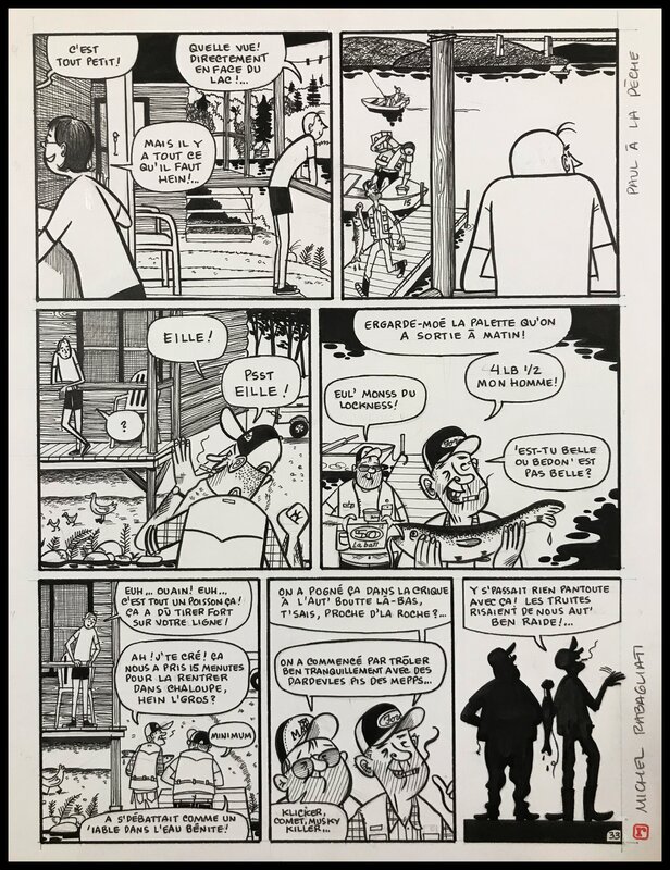Paul à la pêche by Michel Rabagliati - Comic Strip