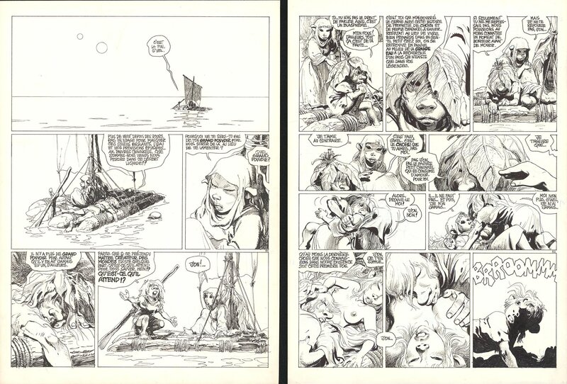 Grzegorz Rosinski, Jean Van Hamme, Le grand pouvoir du Chninkel, planches 51 & 52 - Comic Strip