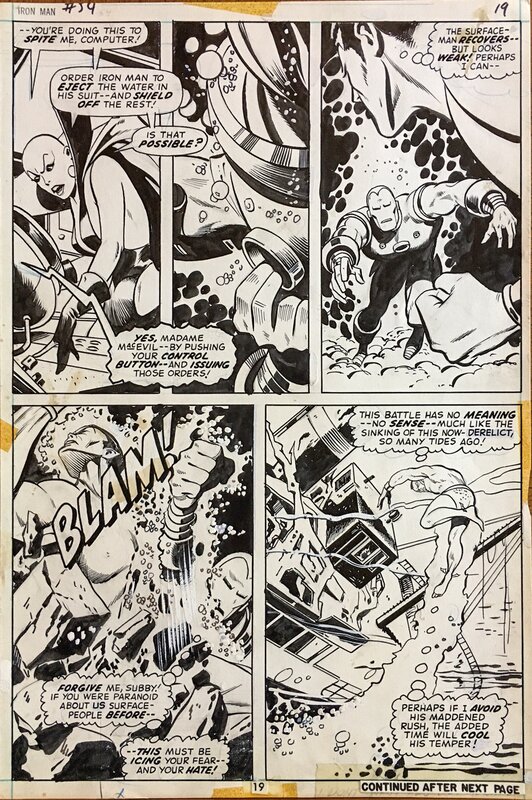 Iron Man #54 par George Tuska, Bill Everett, Vince Colletta - Planche originale