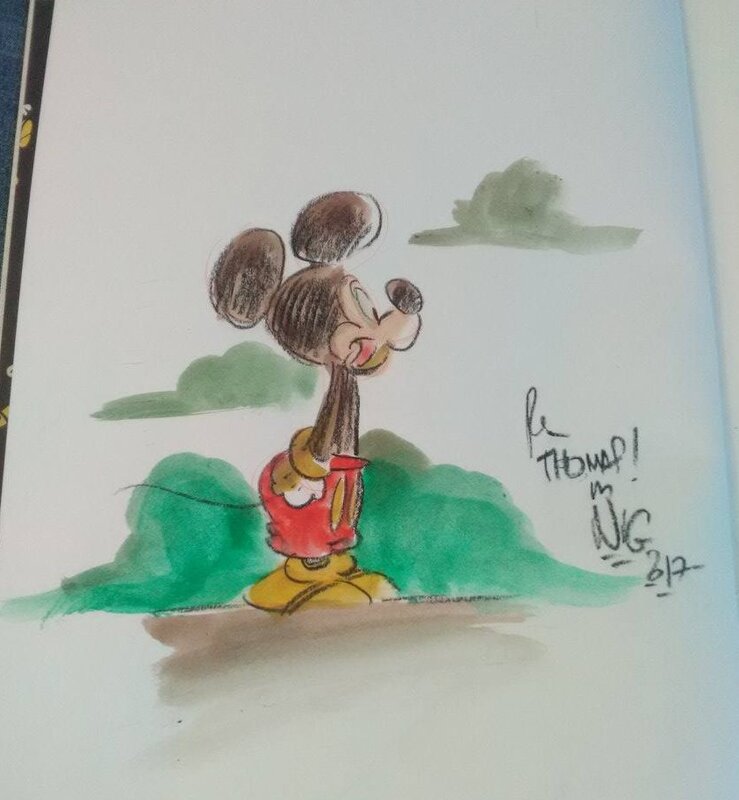 Mickey Mouse par Nicolas Kéramidas, Brigitte Findakly - Dédicace