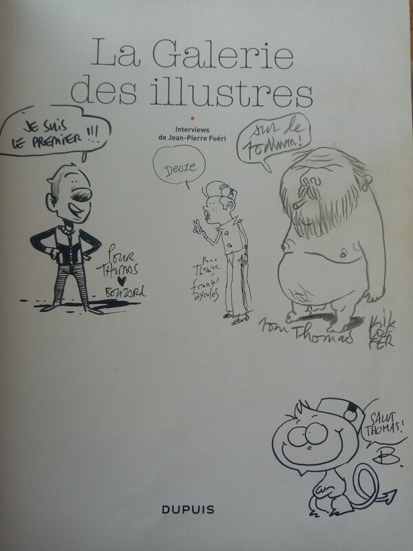 Guillaume Bouzard, Killoffer, François Ayroles, Christophe Bertschy, La galerie des illustres - Sketch