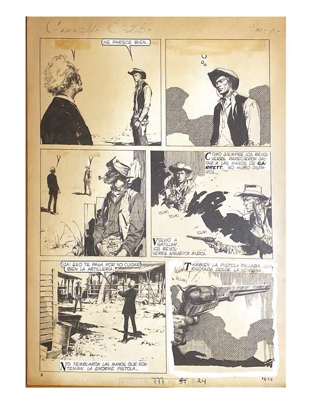 Arturo Del Castillo, Garret 25, Misterix, nº 777, 04/10/1963, pág. 8 - Comic Strip