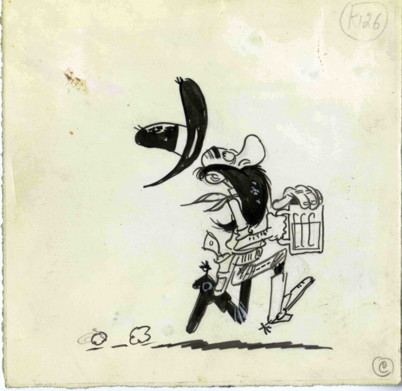 Lucky Luke par Morris - Illustration originale