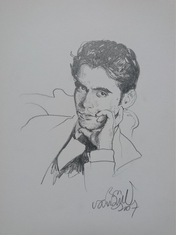 Ron Van Riet, Federico García Lorca - Original Illustration