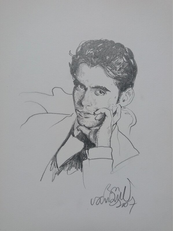 Ron Van Riet, Federico García Lorca - Illustration originale