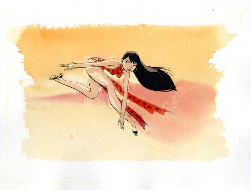 Tigresse Blanche par Didier Conrad - Illustration originale