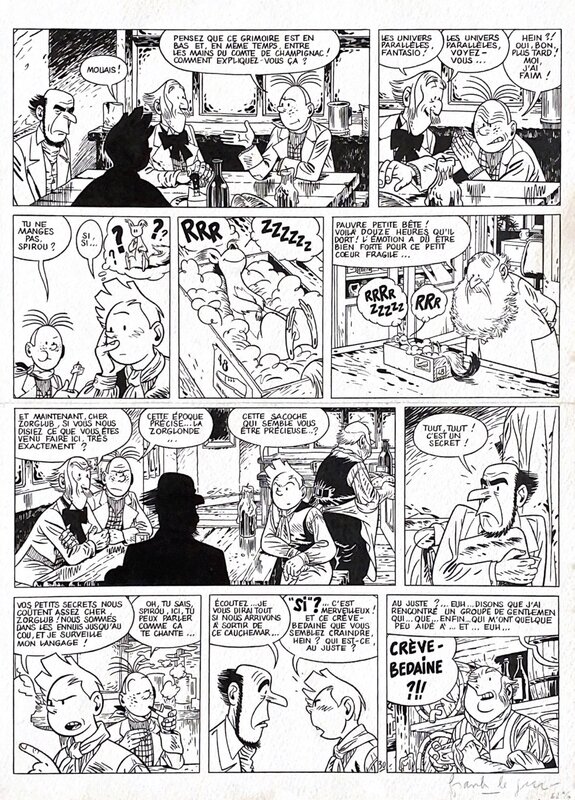 Frank Le Gall, Spirou, Les Marais du temps, pág. 30 - Planche originale