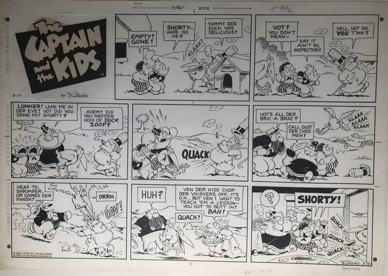 John Dirks, Captain and the kids - Comic Strip