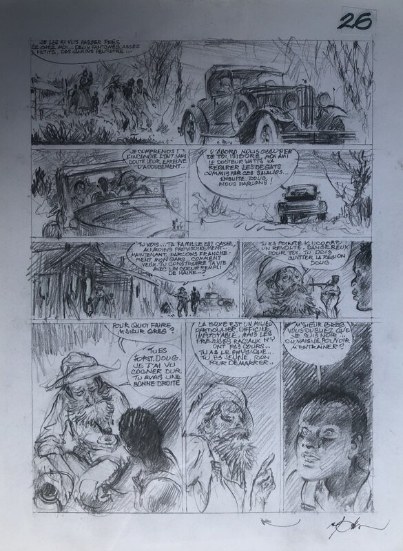 René Follet, Plus fort que la haine - Original art