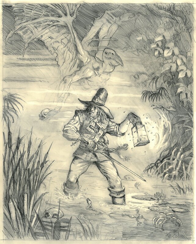 Solomon Kane par Régis Moulun - Illustration originale