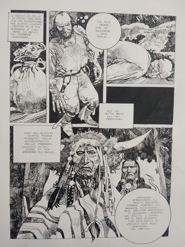 Sergio Toppi, Colt frontier- rispondete alla mia domanda - Planche originale