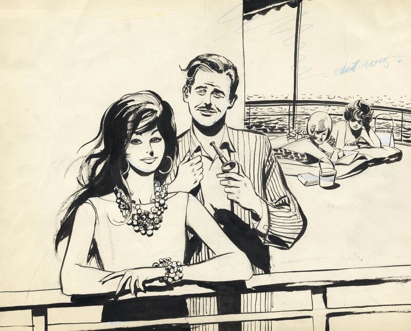 Thé Tjong Khing, Jan Wesseling, 1960? - Rosita / Marion? - (Illustration Dutch KV) - Illustration originale