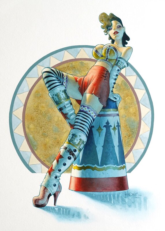 Circus Girl par Jean-Baptiste Andréae - Illustration originale