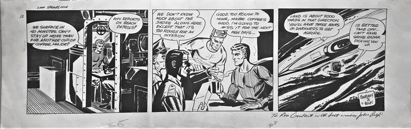 John Belfi, Bourjaily, Sam Spears du 12 dec 1960 - Planche originale