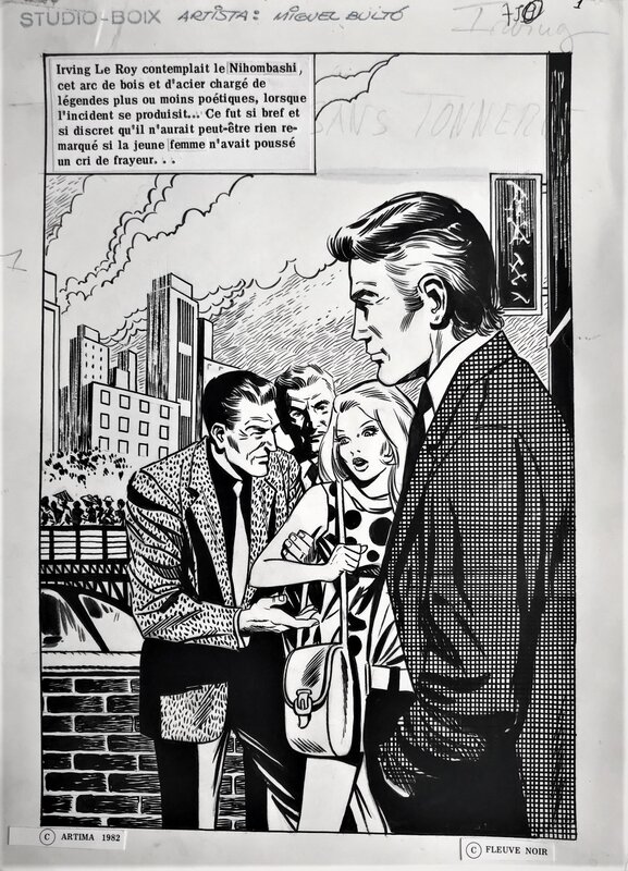 Miguel Bultó, Irving à Tokyo - page de titre - Comic Strip