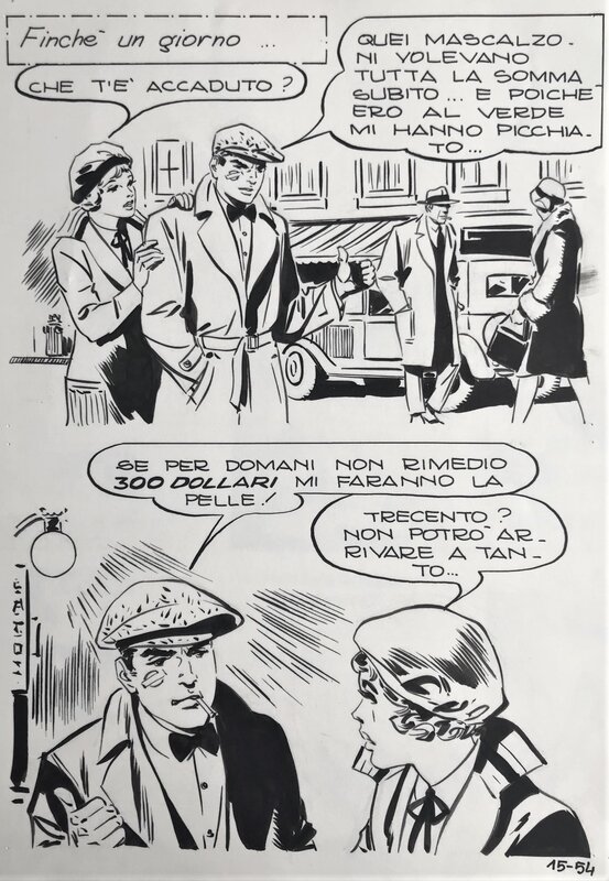 Athos Cozzi, Al Capone n° 15 p 54 - Planche originale