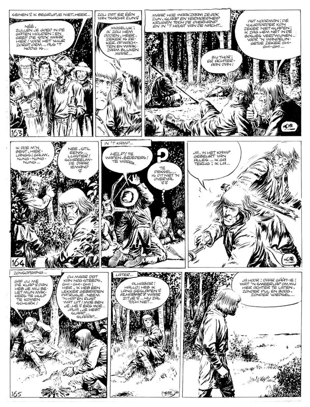 Hans Kresse, 1953 + 1988 - Eric de Noorman / Eric, l'homme du nord (Page - Dutch BV) - Planche originale