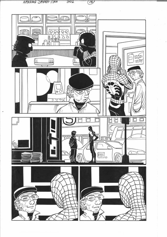 John Romita Jr., Amazing Spider-man - Spidey & Leo Zelinsky - Comic Strip