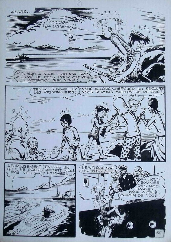 Tomás Porto, Klip et Klop (Safari 67 ) - Planche originale