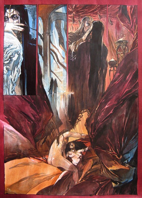 Diptyque 4/5 - Serment de l'Ambre - Sorel - Planche originale